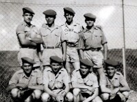 24-6110-Collet  P078-1 > Les gars de l'Ain. AFN, Bellefontaine, 1960. Haut : Benassy & Juliani (Jujurieux), Collet Jacques (La Cluse), Longepierre (Polliat). Bas : Pires & Berthaut (Hauteville), Regard (Oyonnax), Burlet Robert (Comoranche)