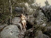 25 mai 1962. Fontainebleau, stage de la section 1/2 fond / fond du BJ. Après 20kms le matin... footing photographique l’après-midi
