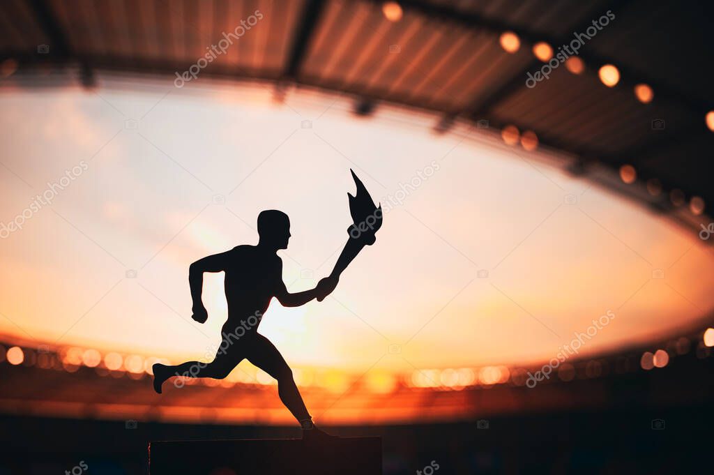 Athlètes d’un club d’athlétisme sur une piste